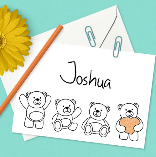 Personalized Children's Coloring Note Cards with Envelopes-Craft and Color Co