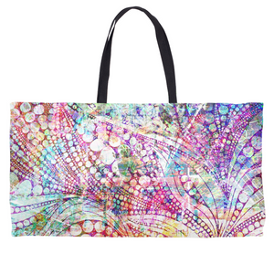 Weekender Tote with Original Abstract Art Pattern