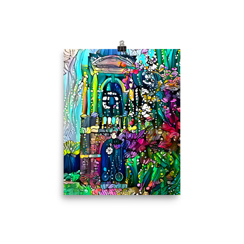 Sweet Briar College Bell Tower Wall Art | 8x10 Giclee of Original Illustration