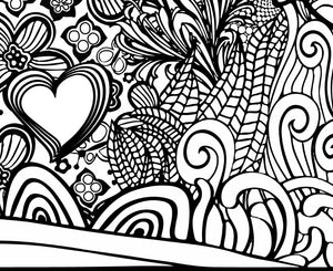 Detail of I Heart Virginia Lynchburg Printable Coloring Page-Craft and Color Co