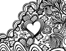 Detail of I Heart Virginia Lexington Washington & Lee VMI Printable Coloring Page-Craft and Color Co