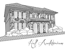 Miami University Ohio MU Hall Auditorium Printable Coloring Page - Craft and Color Co