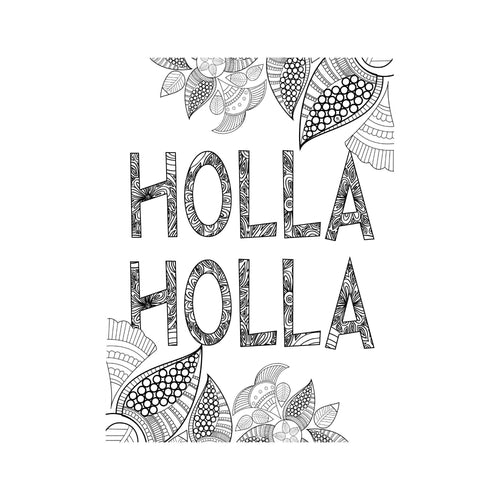 Sweet Briar College SBC Holla Holla Vixen Coloring Poster-Craft and Color Co