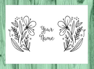 Custom Coloring Note Cards Set | Personalized Notecards - craftandcolorco