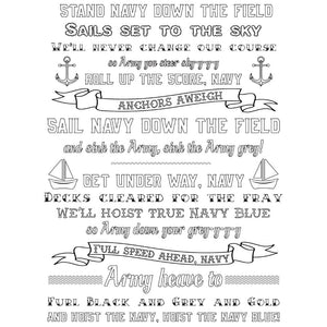 Detail of US Naval Academy Coloring Book Military Family Gift - Craft and Color Co