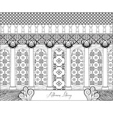University of Virginia UVA Alderman Library Art Coloring Page to Print - Craft and Color Co