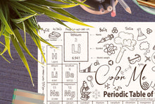 Periodic Table of the Elements Scientific Poster | Giant 24" x 36" Coloring Poster Print - craftandcolorco