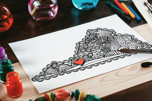 I Heart Virginia Blacksburg Va Tech Printable Coloring Page-Craft and Color Co