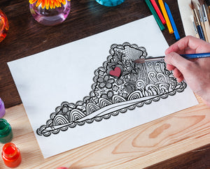 I Heart Virginia Harrisonburg Printable Coloring Page-Craft and Color Co