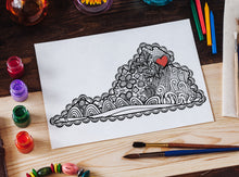 I Heart Virginia NoVa Coloring Page to Print -Craft and Color Co