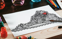 I Heart Virginia NoVa Printable Coloring Page - Craft and Color Co
