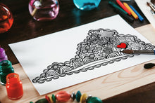 I Heart Virginia Richmond Printable Coloring Page - Craft and Color Co
