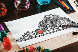 I Heart Virginia Radford Printable Coloring Page - Craft and Color Co