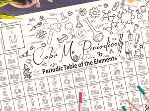 Giant 24" x 36" Periodic Table of the Elements Coloring Poster-Craft and Color Co