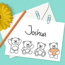 Personalized Children's Coloring Note Cards with Envelopes-Craft and Color Co